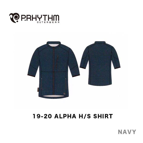 P.RHYTHM ウェア 19-20 ALPHA H/S SHIRT プリズム アルファ シャツ