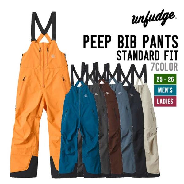 UNFUDGE アンファッジ 25-26 PEEP BIB PANTS STANDARD FIT ピ...