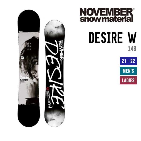 NOVEMBER ノベンバー 22 DESIRE W スノーボード  デザイア ダブル ダブルキャン...