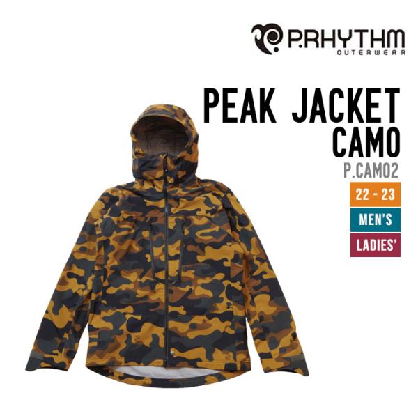 P.RHYTHM プリズム 22-23 PEAK JACKET CAMO ピークジャケット カモ [...