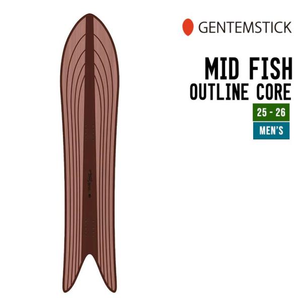 GENTEMSTICK ゲンテンスティック 25-26 MID FISH OUTLINE CORE ...