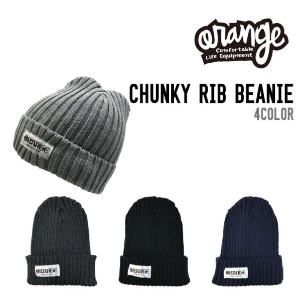 ORANGE オレンジ CHUNKY RIB BEANIE チャンキー リブ ビーニー 正規品 スノ...