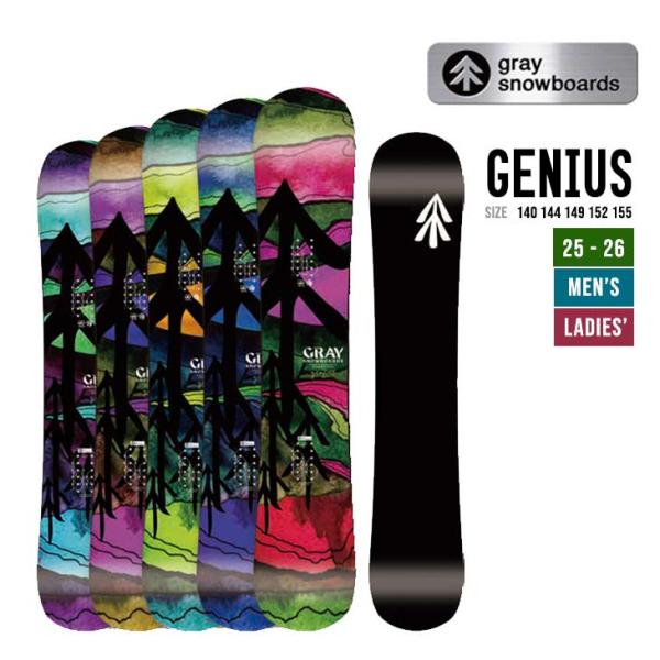 GRAY グレイ 25-26 GENIUS ジーニアス スノーボード 2025-2026 ユニセック...