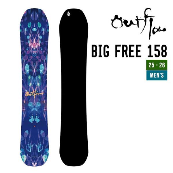 OUTFLOW アウトフロー 25-26 BIG FREE 158 ビッグ フリー スノーボード 2...