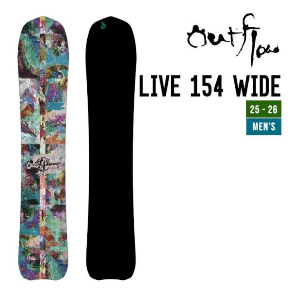 OUTFLOW アウトフロー 25-26 LIVE 154 WIDE ライブ スノーボード 2025...
