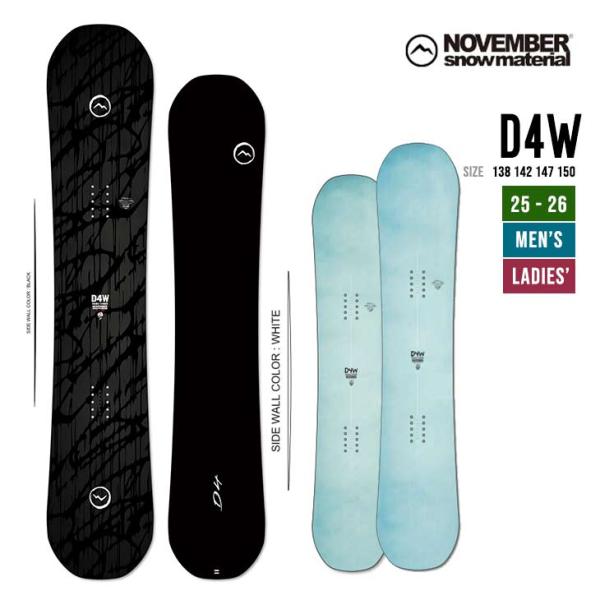 NOVEMBER ノベンバー 25-26 D4W ディフォーダブル 2025-2026 スノーボード...
