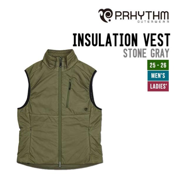 P.RHYTHM プリズム 25-26 INSULATION VEST インサレーション ベスト ス...