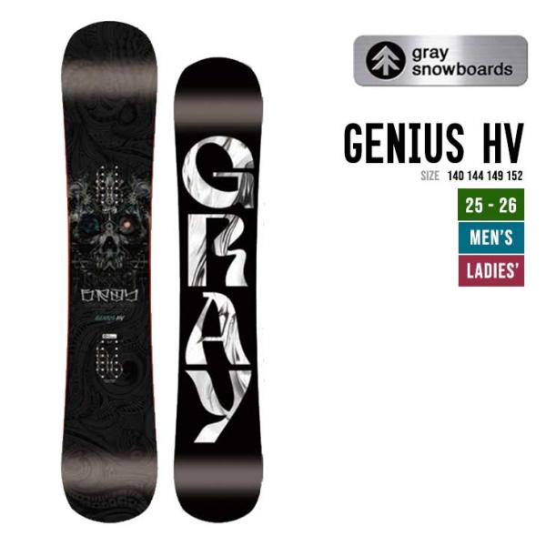GRAY グレイ 25-26 GENIUS HV ジーニアス ハイブリッド スノーボード 2025-...