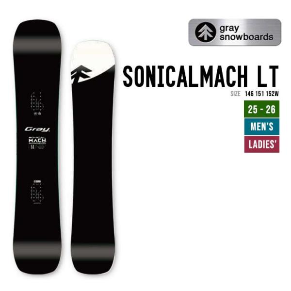 GRAY グレイ 25-26 SONICALMACH LT ソニカルマッハ ライト スノーボード 2...
