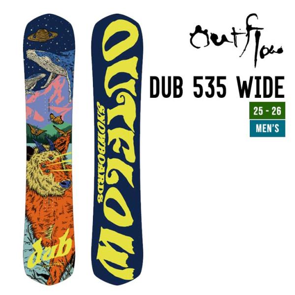 OUTFLOW アウトフロー 25-26 DUB 535 WIDE ダブ 535 ワイド スノーボー...