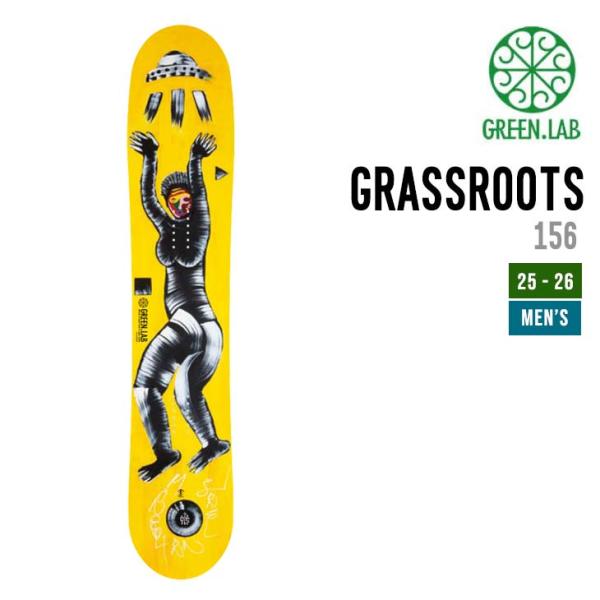 GREEN.LAB グリーンラボ 25-26 GRASSROOTS 156 グラスルーツ スノーボー...