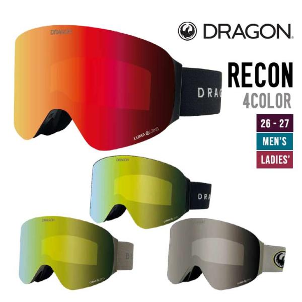 DRAGON ドラゴン 26-27  RECON リーコン スキー スノーボード ゴーグル