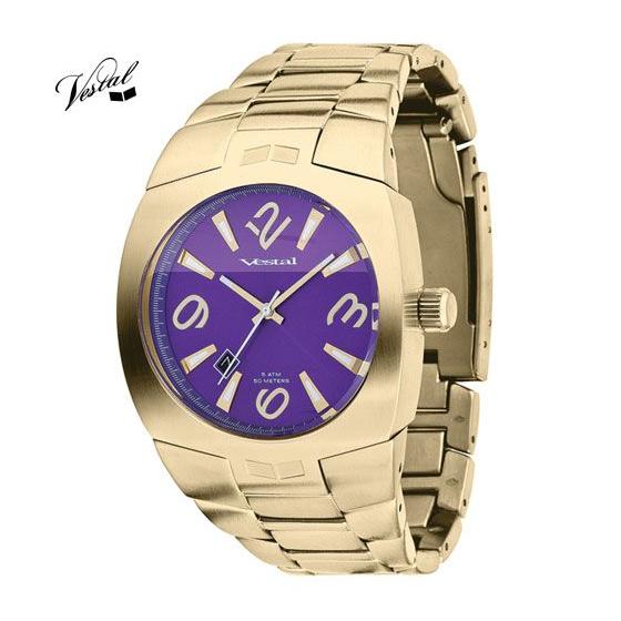 VESTAL ベスタル 腕時計 WATCH GEARHEAD：GOLD/PURPLE