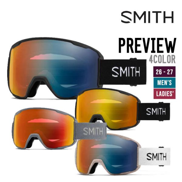 SMITH スミス 26-27 PREVIEW プレビュー ゴーグル 特典付