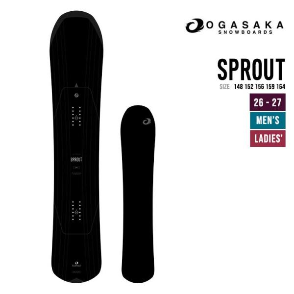 OGASAKA オガサカ 26-27 SPROUT スノーボード 日本製 カービング スノボ  パウ...