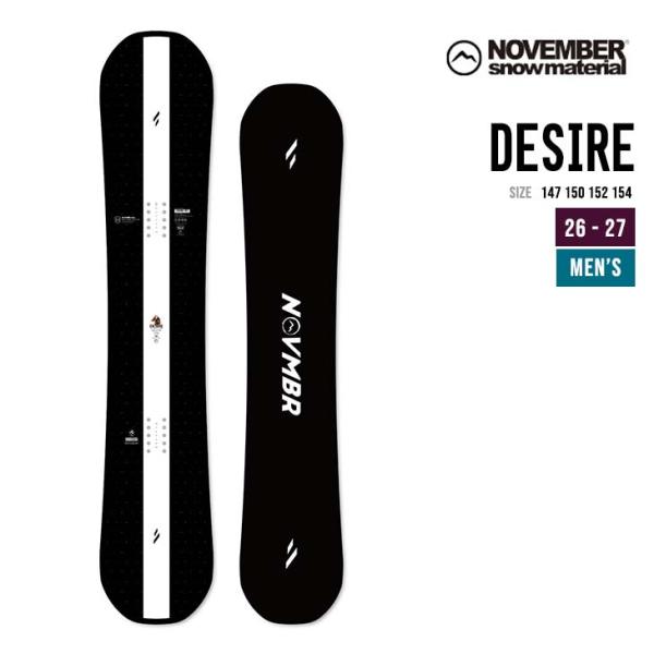 NOVEMBER ノベンバー 26-27 DESIRE デザイア  スノーボード 日本製 国産  グ...