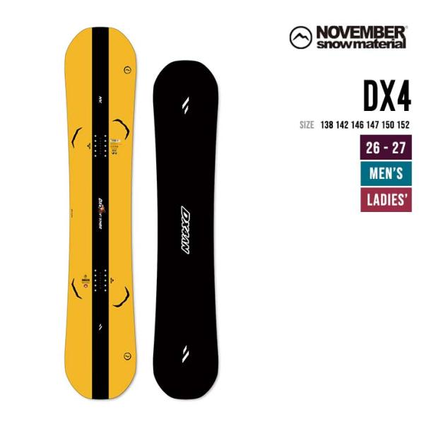NOVEMBER ノベンバー 26-27 DX4 ディーエックスフォー スノーボード 日本製 国産 ...