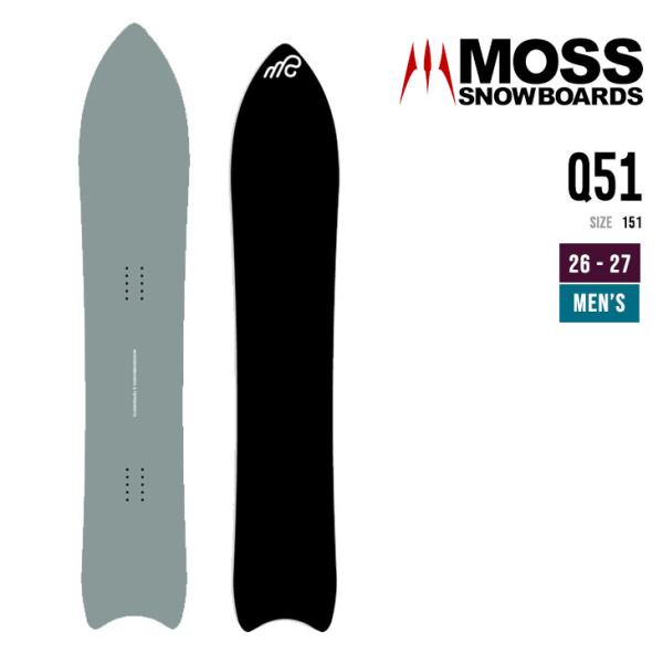 MOSS SNOWBOARD モス 26-27 Q 51 キュー スノーボード ユニセックス パウダ...
