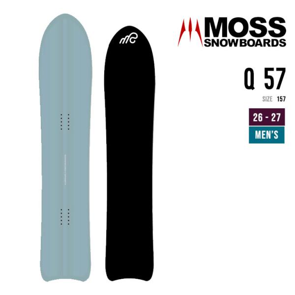 MOSS SNOWBOARD モス 26-27 Q 57 キュー スノーボード メンズ パウダー フ...