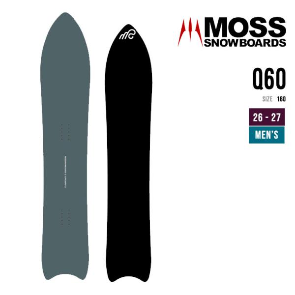 MOSS SNOWBOARD モス 26-27 Q 60 キュー スノーボード メンズ パウダー フ...