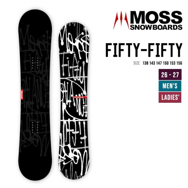 MOSS SNOWBOARD モス 26-27 FIFTY-FIFTY フィフティフィフティ スノー...