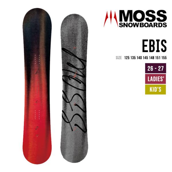 MOSS SNOWBOARD モス 26-27 EBIS キッズ レディース オールラウンド スノー...