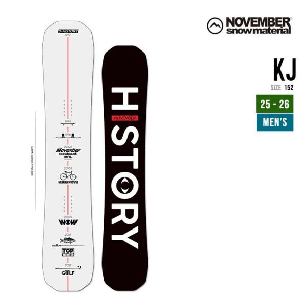 NOVEMBER ノベンバー 25-26 KJ ケージェイ 2025-2026 スノーボード オール...