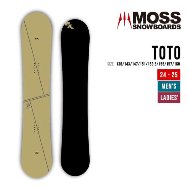 MOSS モス 24-25 TOTO トト 早期予約 2024-2025 スノーボード フリーライデ...