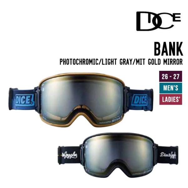 DICE ダイス 26-27 BANK バンク スノーボード ゴーグル Photochromic -...