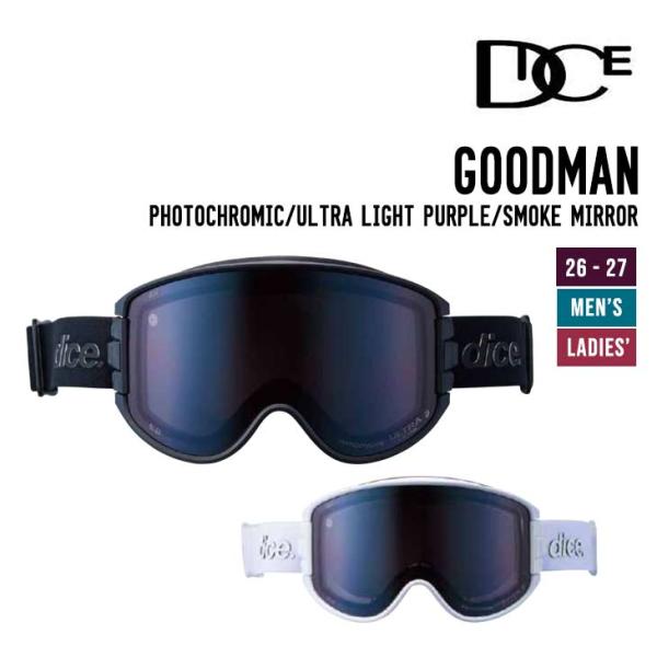 DICE 26-27 GOODMAN グッドマン スノーボード ゴーグル Photochromic ...