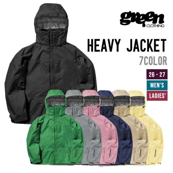 GREEN CLOTHING グリーンクロージング 26-27 HEAVY JACKET スノーボー...