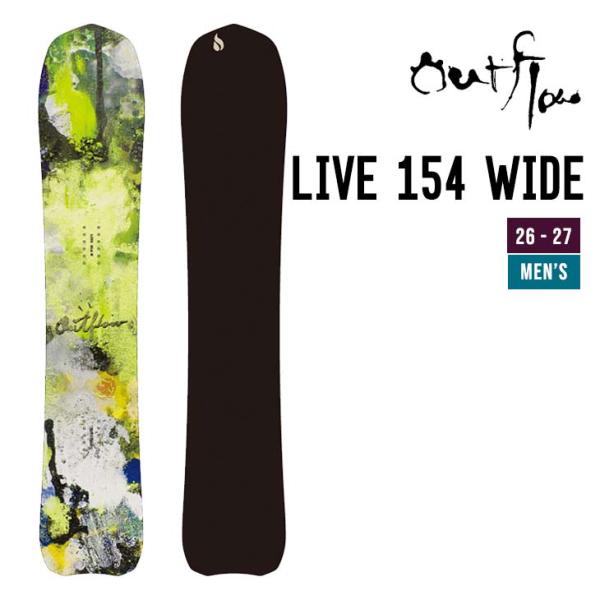 OUTFLOW アウトフロー 26-27 LIVE 154 WIDE   スノーボード フリーライデ...