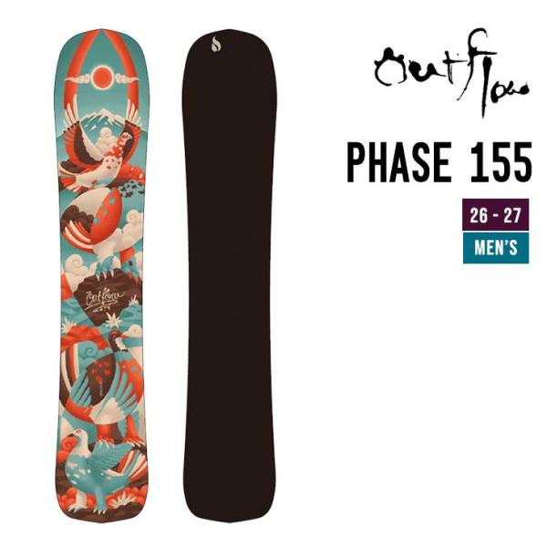 OUTFLOW アウトフロー 26-27 PHASE 155   スノーボード フリーライディング ...