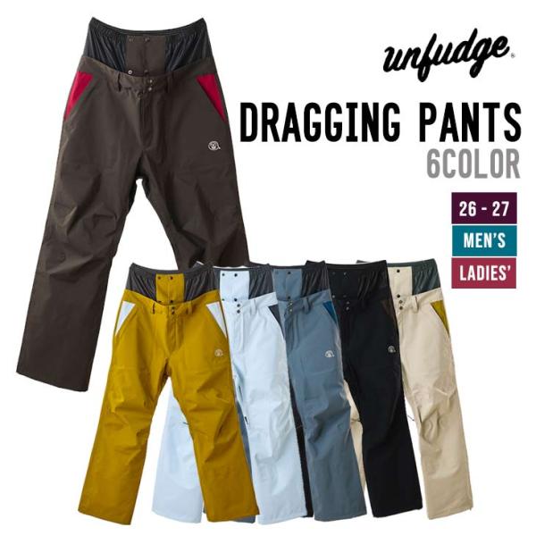 unfudge アンファッジ  26-27 DRAGGING PANTS WIDE FIT スノーボ...