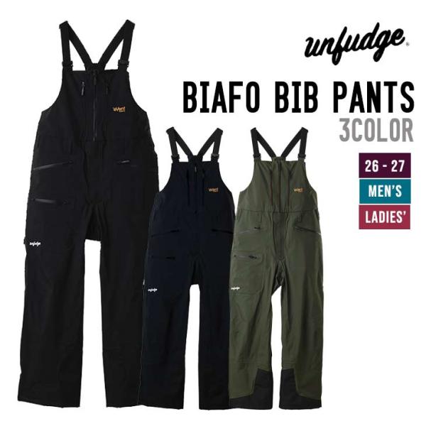 unfudge アンファッジ  26-27 BIAFO BIB PANTS スノーボード ウェア メ...