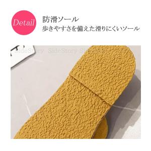 サンダル レディース ローヒール レディースサ...の詳細画像2