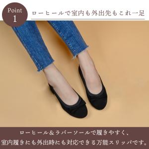 携帯スリッパ 折りたたみ パンプス ローヒール...の詳細画像1
