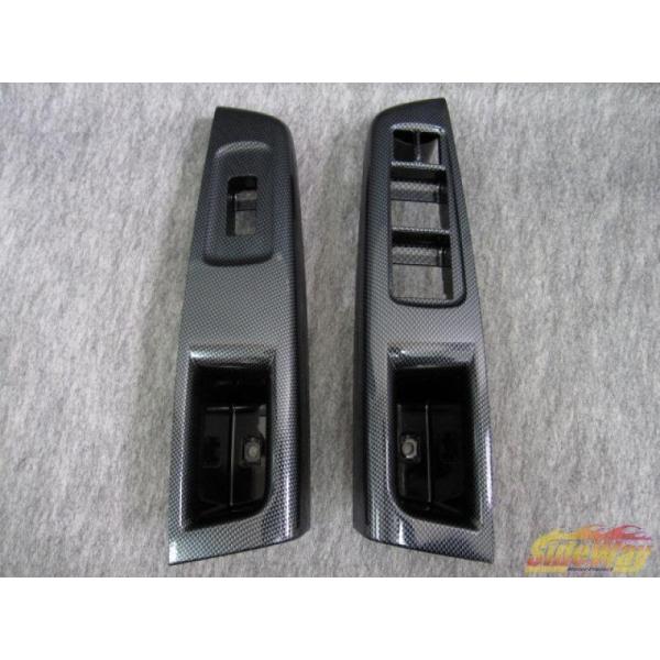 インプレッサWRX Sti(GRB)カーボン調.PWスイッチパネル フロント左右