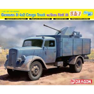 ドラゴン 1/35 6828 独3t 4x2トラックw/2cm Flak38｜しえいかんYahoo!店