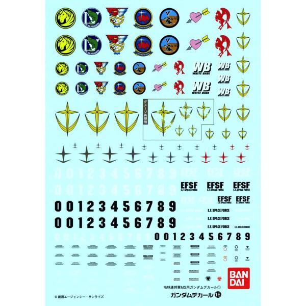バンダイスピリッツ ガンダムデカール No.16 MG 1/100 地球連邦軍MS用 1