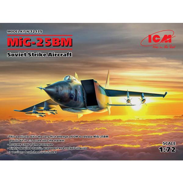 【5月再入荷】ICM 1/72 72175 ミグ MiG-25 BM