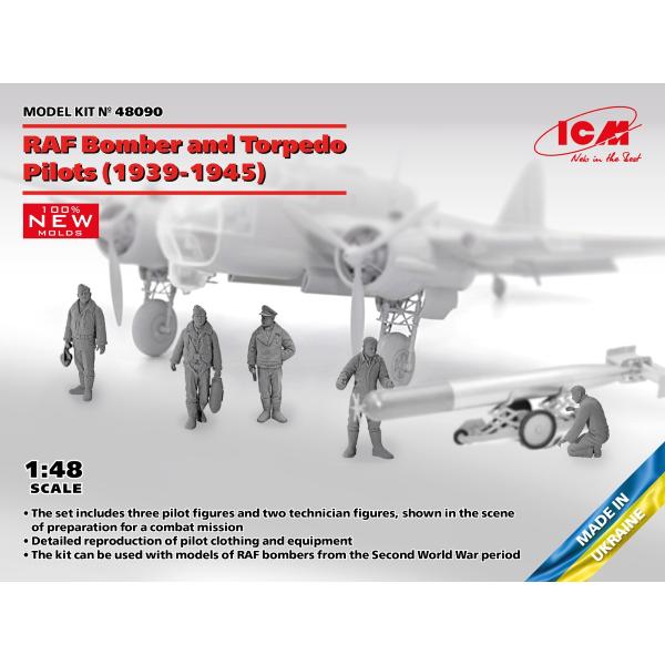 ICM 1/48 48090 RAF爆撃機&amp;雷撃機パイロット(1939-1945)