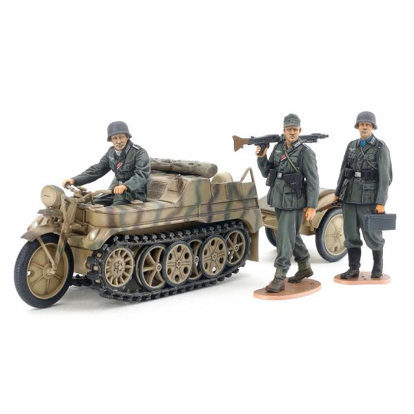 【SALE】タミヤ 1/35 MM377 独Sd.Kfz.2ケッテンクラート中期型(人形3体、エッチ...