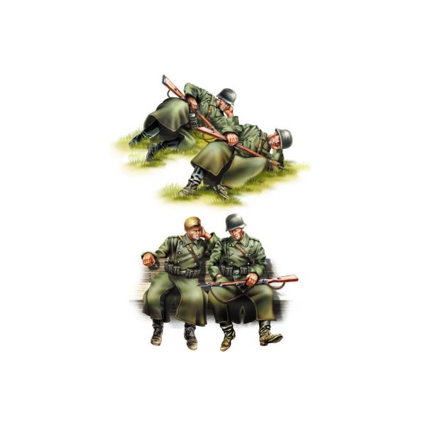 【SALE】ホビーボス 1/35 84420 独歩兵 休息セット