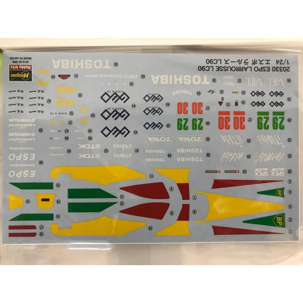 【SALE】ハセガワ 1/24 20330  エスポ ラルース LC90 デカール 別売部品