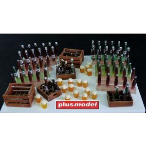 Plus Model 1/35 220 ビール瓶とジョッキとケース
