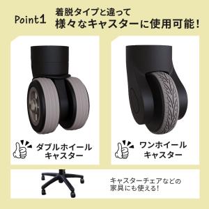 キャスターカバー テープ タイヤカバー シリコ...の詳細画像2