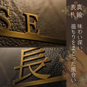 表札 真鍮 オーダーメイド 切り文字 ローマ字...の詳細画像3