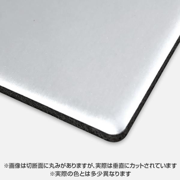 アルミ複合板 シルバー(艶有) 3mm 3X6 (910X1820mm) バラ カラーエース C22...