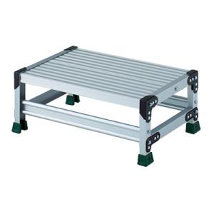 TRUSCO中山 TRUSCO 作業用踏台 アルミ製・高強度タイプ 1段 TSF163  